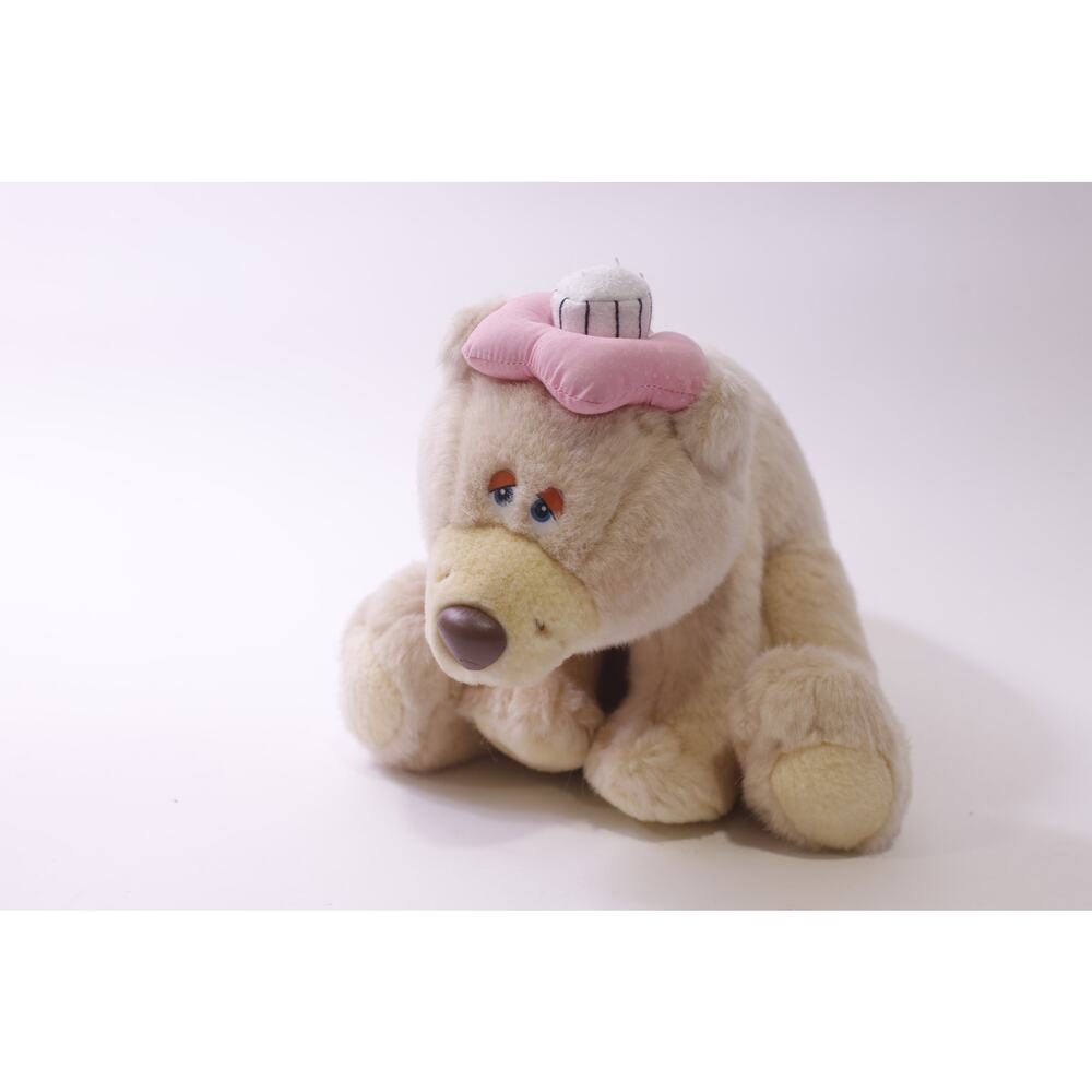 Russ Berrie, Pludgy, Bear, Plush, Get Well, Sad Face, Gift Idea ~ 251227-WH 1300